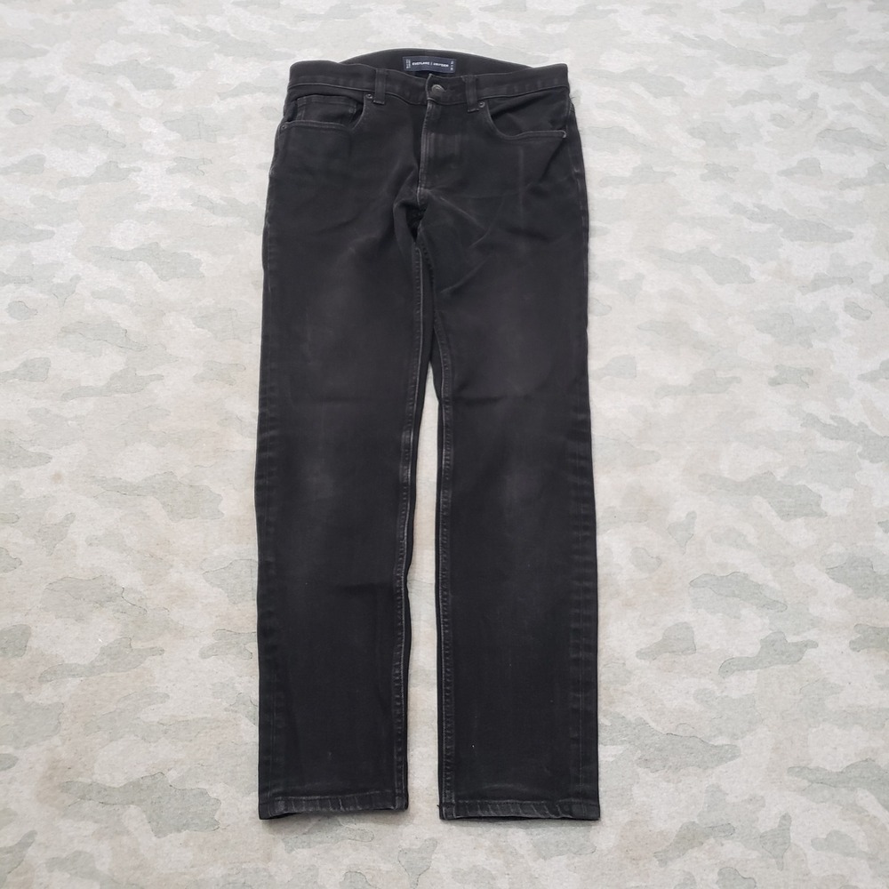 Everlane Skinny Jeans Women 30x30 Black Slim Pockets Stretch Denim Dark Wash